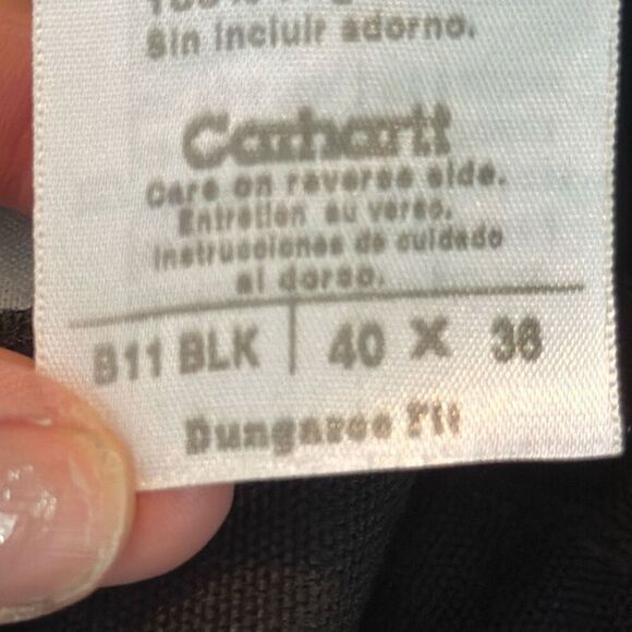 Carhartt Men’s Utility Work Pant Washed Duck Dungaree fit Pants W40 x L38 B11 - Picture 9 of 10